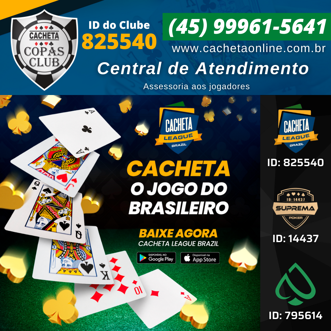 Cacheta o Jogo que mais cresce no Brasil