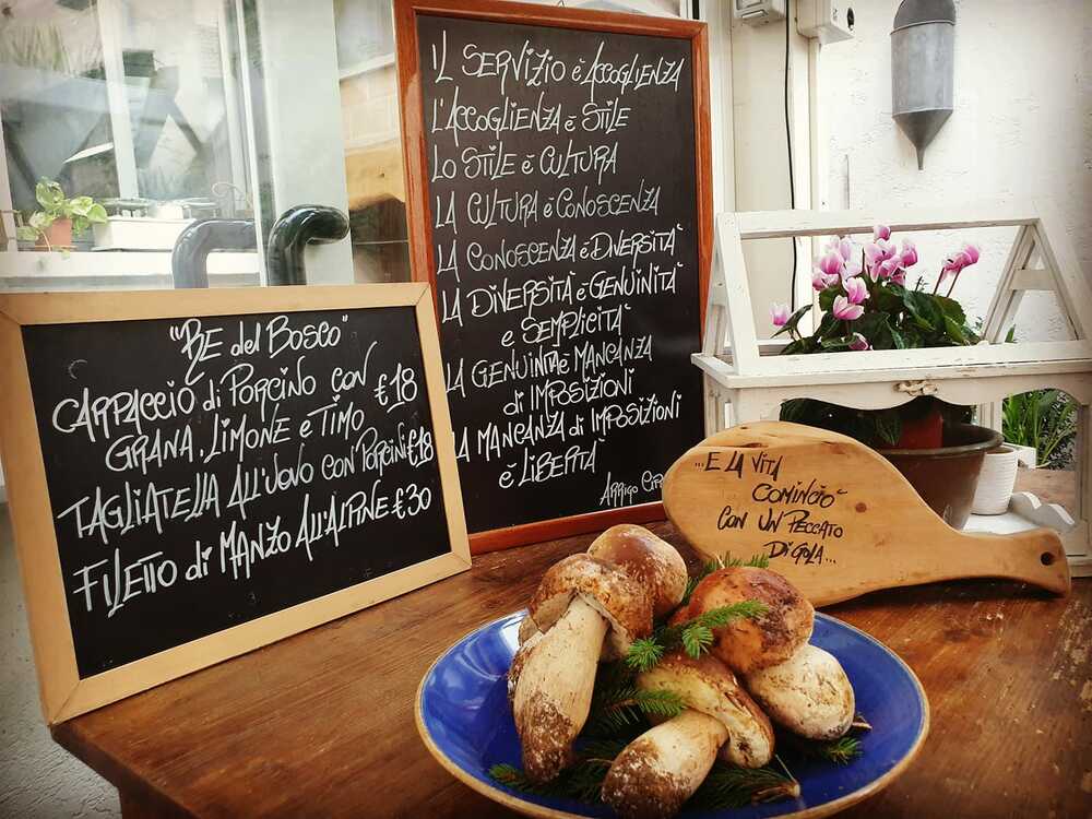 specialità di funghi freschi