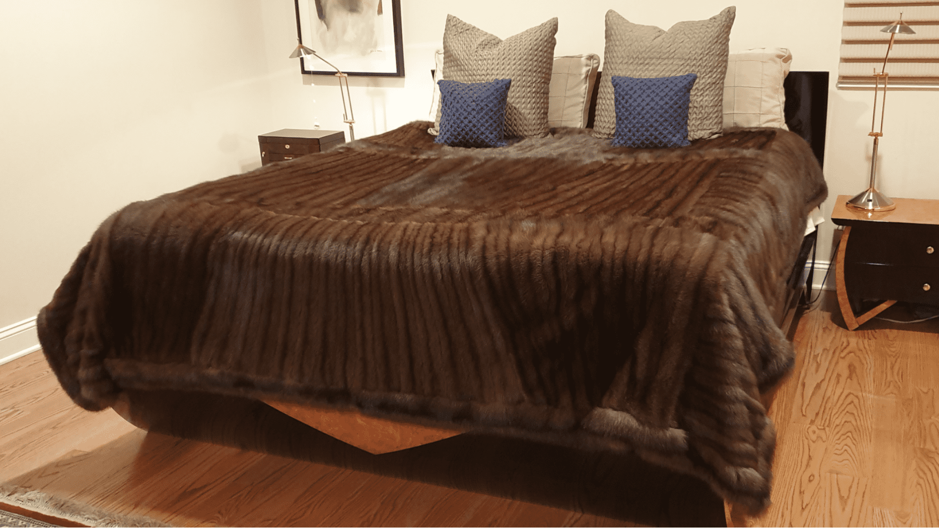 Five Russian Sable Coats Reinvented Into A King Size Fur Bedspread Blanket Throw David Appel Furrier The Real Fur Deal Beverly Hills California - Beverly Hills, CA- Contact David Appel Furs, Beverly Hills, Los Angeles, CA