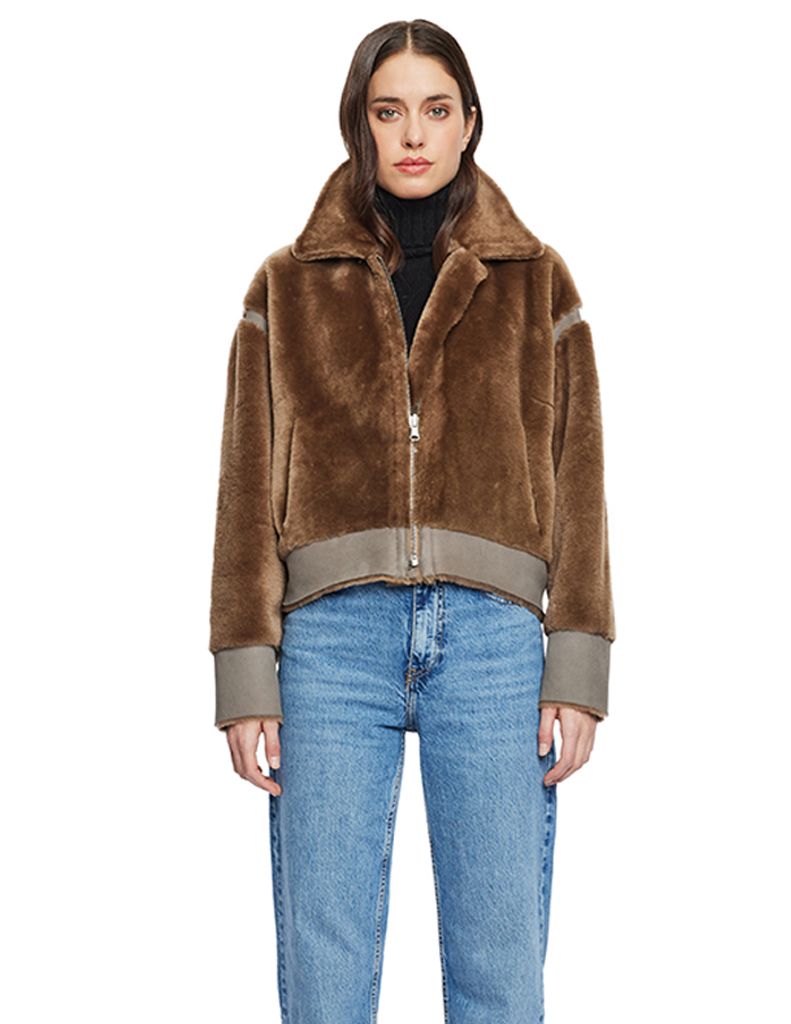 Latte Shearling Jacket