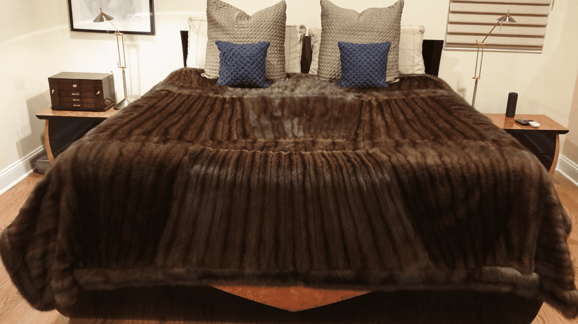 Five Russian Sable Coats Reinvented Into A King Size Fur Bedspread Blanket Throw David Appel Furrier The Real Fur Deal Beverly Hills California - Beverly Hills, CA- Contact David Appel Furs, Beverly Hills, Los Angeles, CA