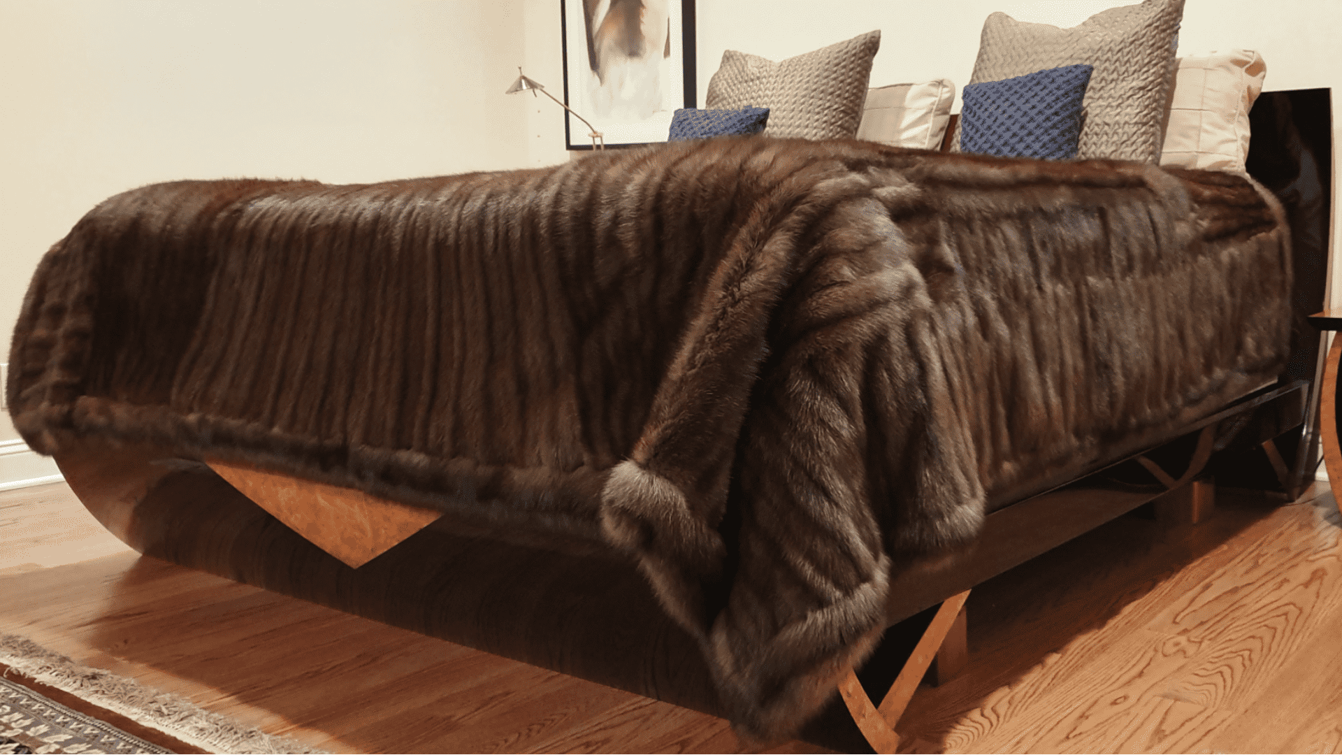 Five Russian Sable Coats Reinvented Into A King Size Fur Bedspread Blanket Throw David Appel Furrier The Real Fur Deal Beverly Hills California - Beverly Hills, CA- Contact David Appel Furs, Beverly Hills, Los Angeles, CA