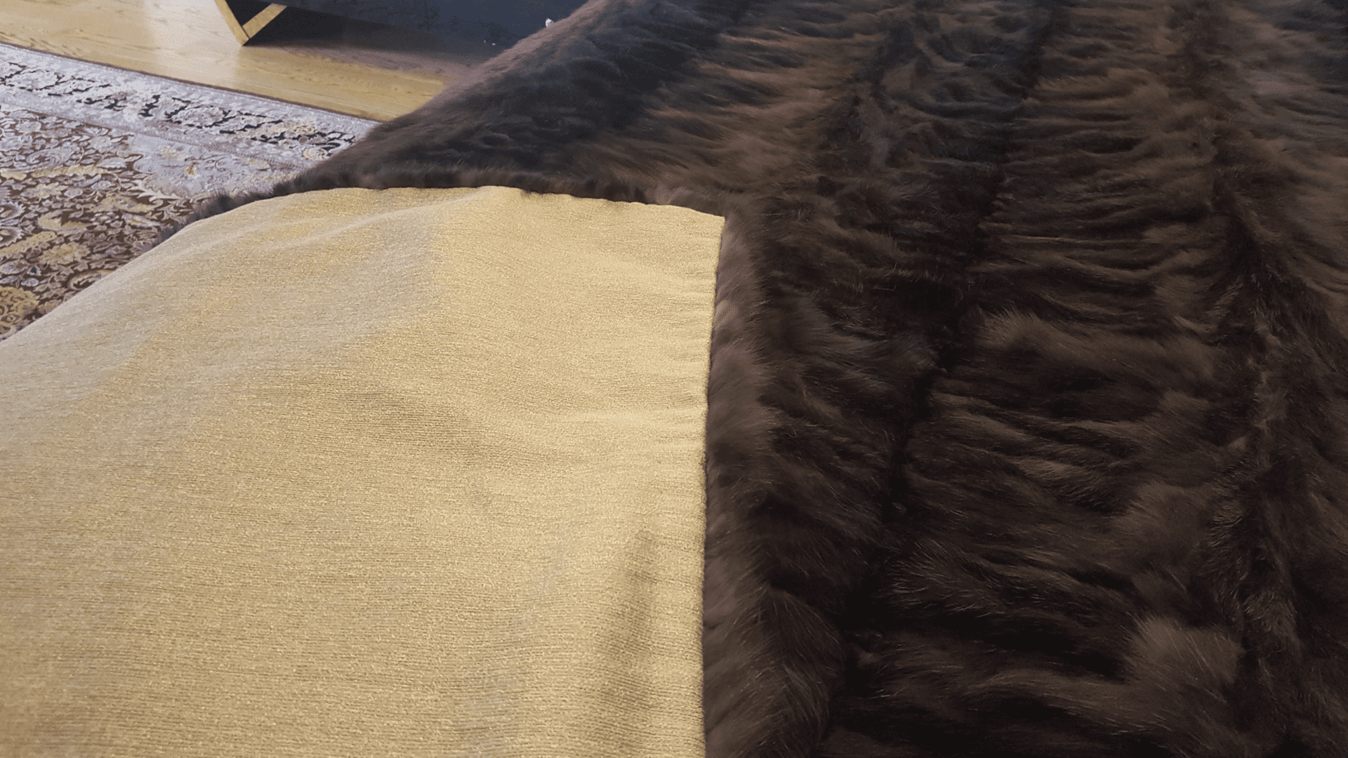 Russian Sable Sections Made Into A King Size Oversized Bedspread Blanket David Appel Furrier The Real Fur Deal Beverly Hills California - Beverly Hills, CA- Contact David Appel Furs, Beverly Hills, Los Angeles, CA