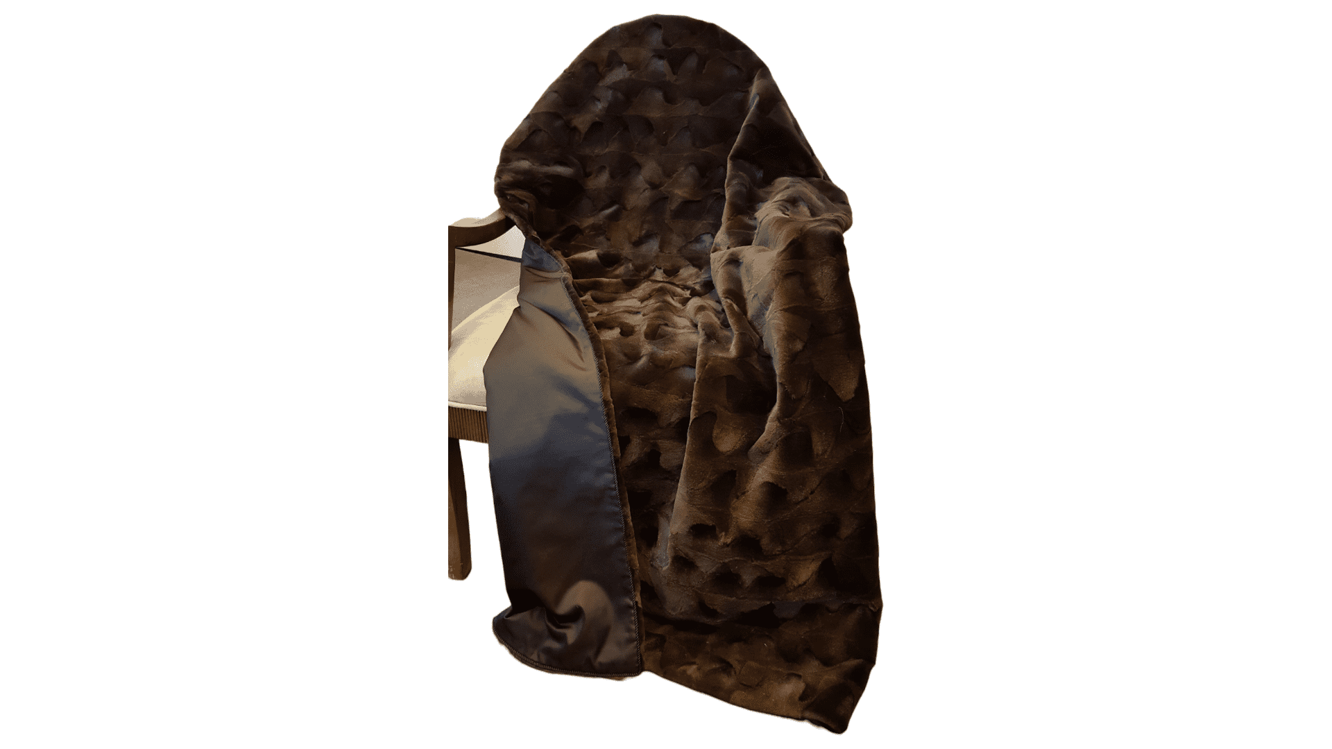 Dark Sheared Mink Sections Large Fur Throw David Appel Furrier The Real Fur Deal Beverly Hills California - Beverly Hills, CA- Contact David Appel Furs, Beverly Hills, Los Angeles, CA