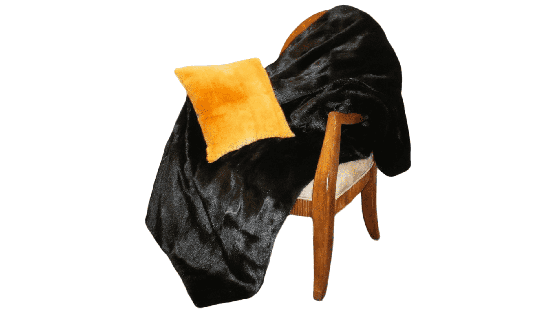 BLACK MINK FUR THROW BLANKET DA 2475 DAVID APPEL FURRIER THE REAL FUR DEAL LOS ANGELES BEVERLY HILLS - Beverly Hills, CA- Contact David Appel Furs, Beverly Hills, Los Angeles, CA