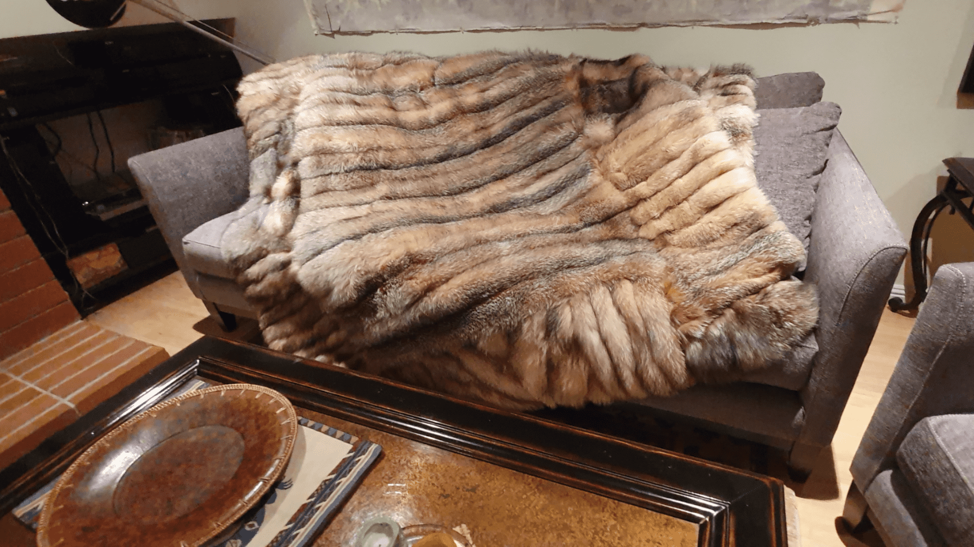 Crystal Fox Coat And Jacket Remodeled Into Extra Large Fur Throw David Appel Furrier The Real Fur Deal Beverly Hills California - Beverly Hills, CA- Contact David Appel Furs, Beverly Hills, Los Angeles, CA