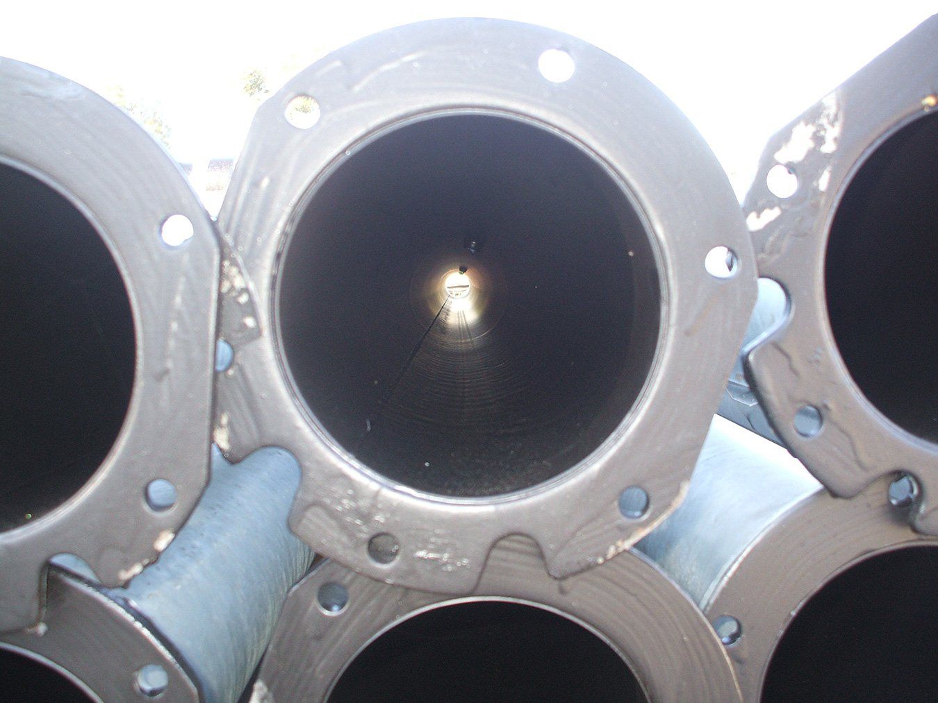 Close-up of pipe inside