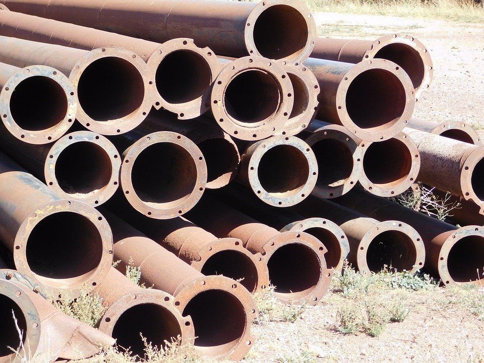 Rusted Pipes pile