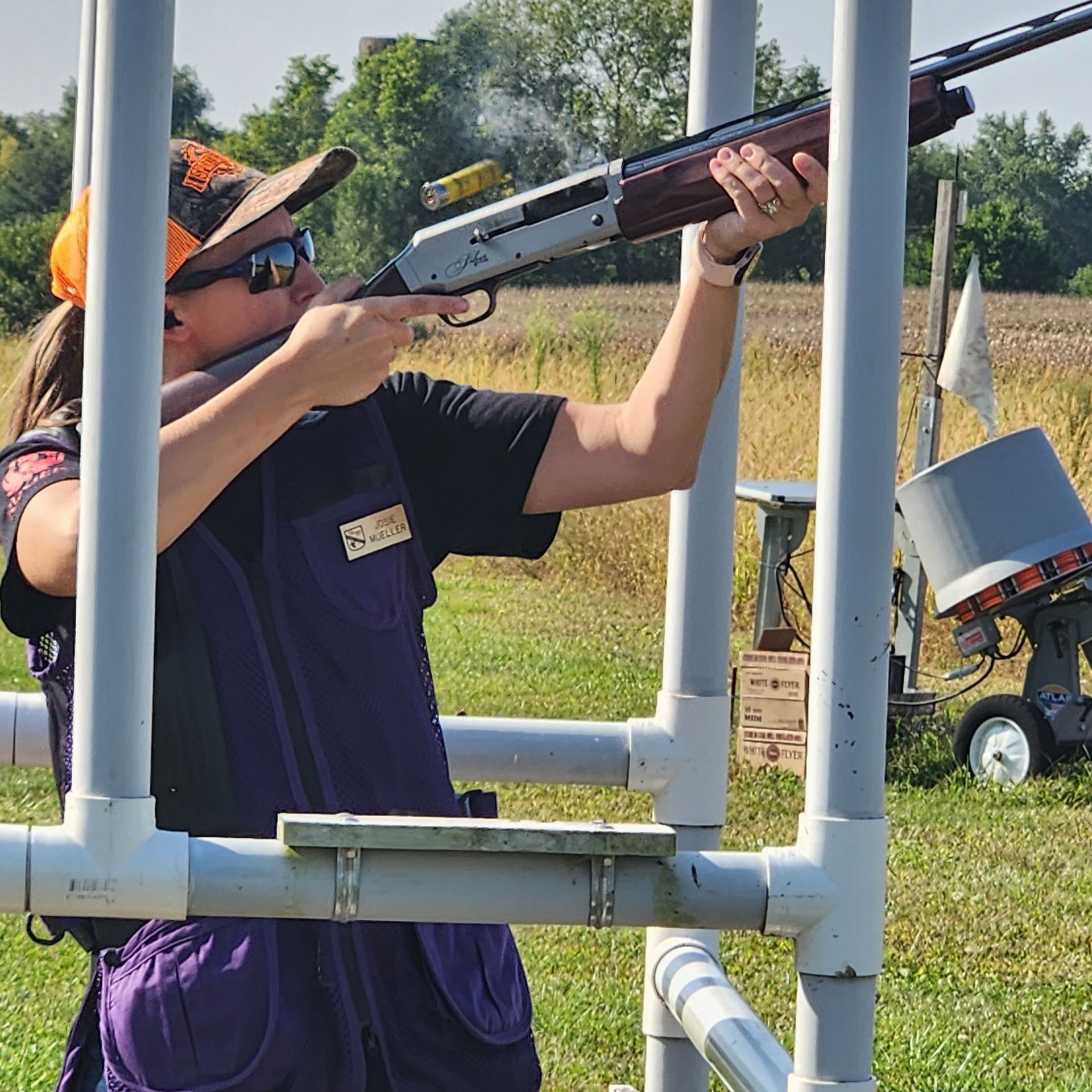 sporting clays image of someone shooting a shotgun