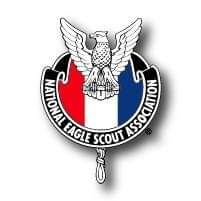 The national eagle scout association logo has an eagle on it.