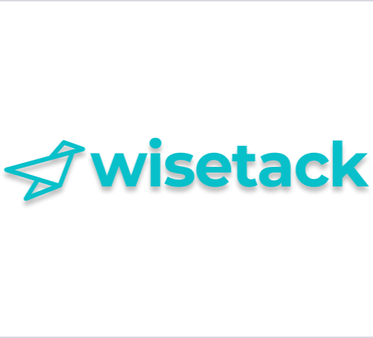 Wiseteck logo with a teal paper airplane icon and wordmark.