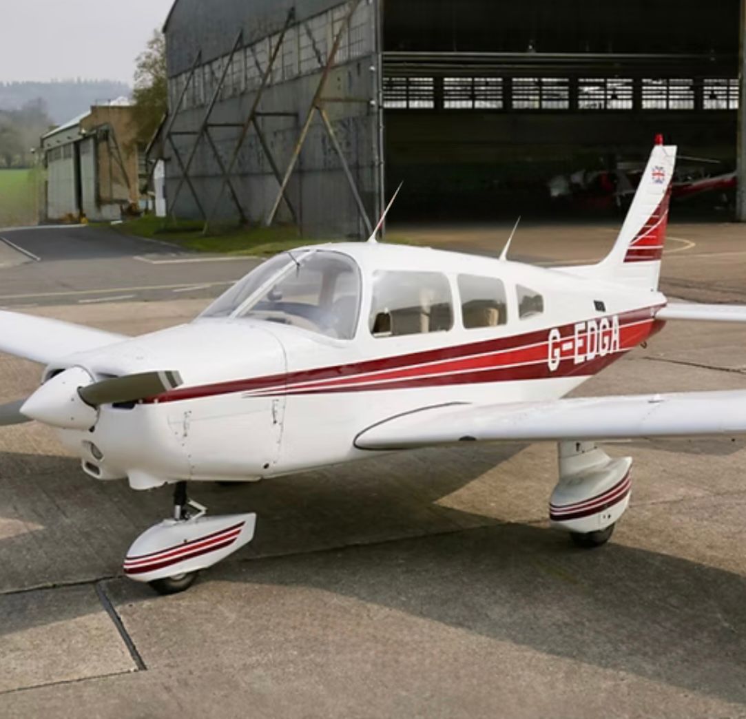 A small plane with the letters g-edge on the side