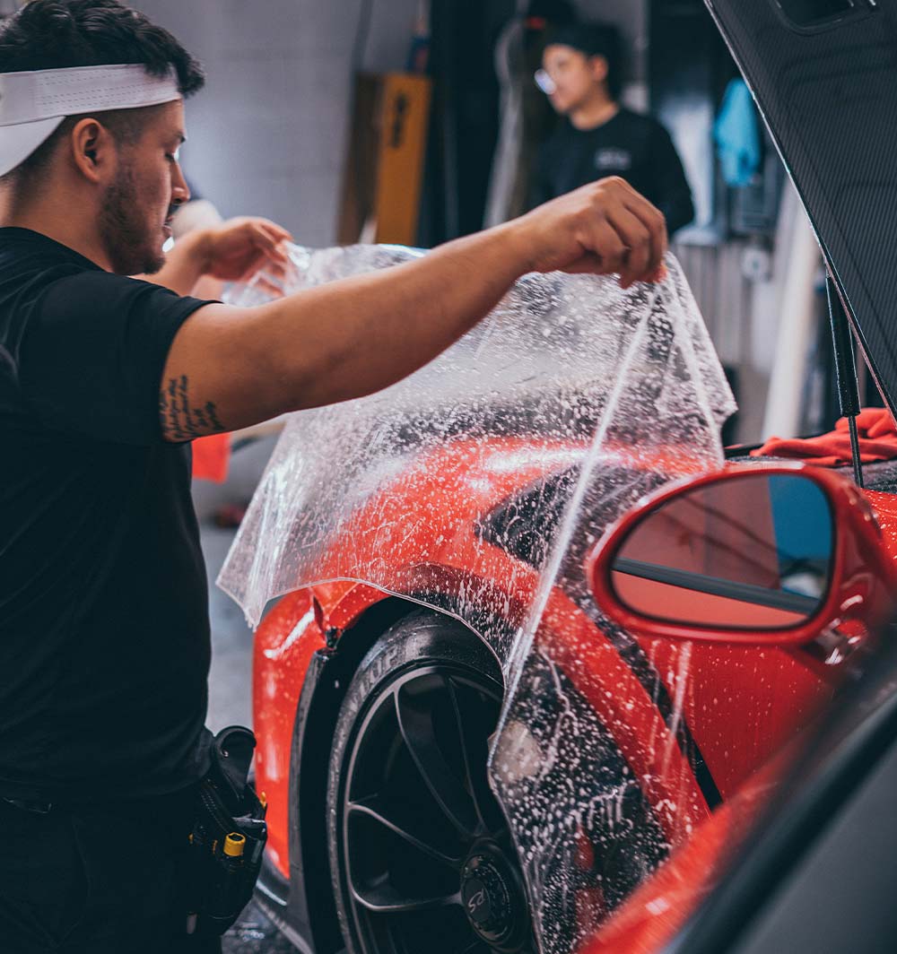 PPF on a Red Porsche 911