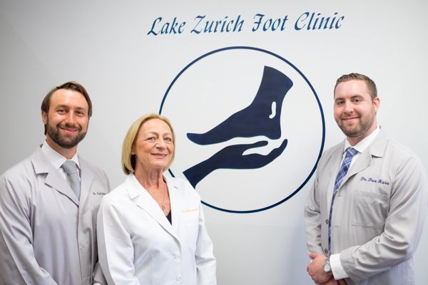 Professionals in a podiatry clinic serving Barrington, IL
