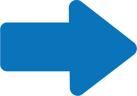 a blue arrow pointing to the right on a white background