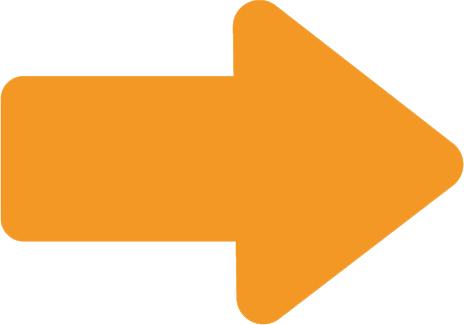 an orange arrow pointing to the right on a white background