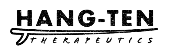 Logo for Hang-Ten Therapeutics, with text above a wavy line.