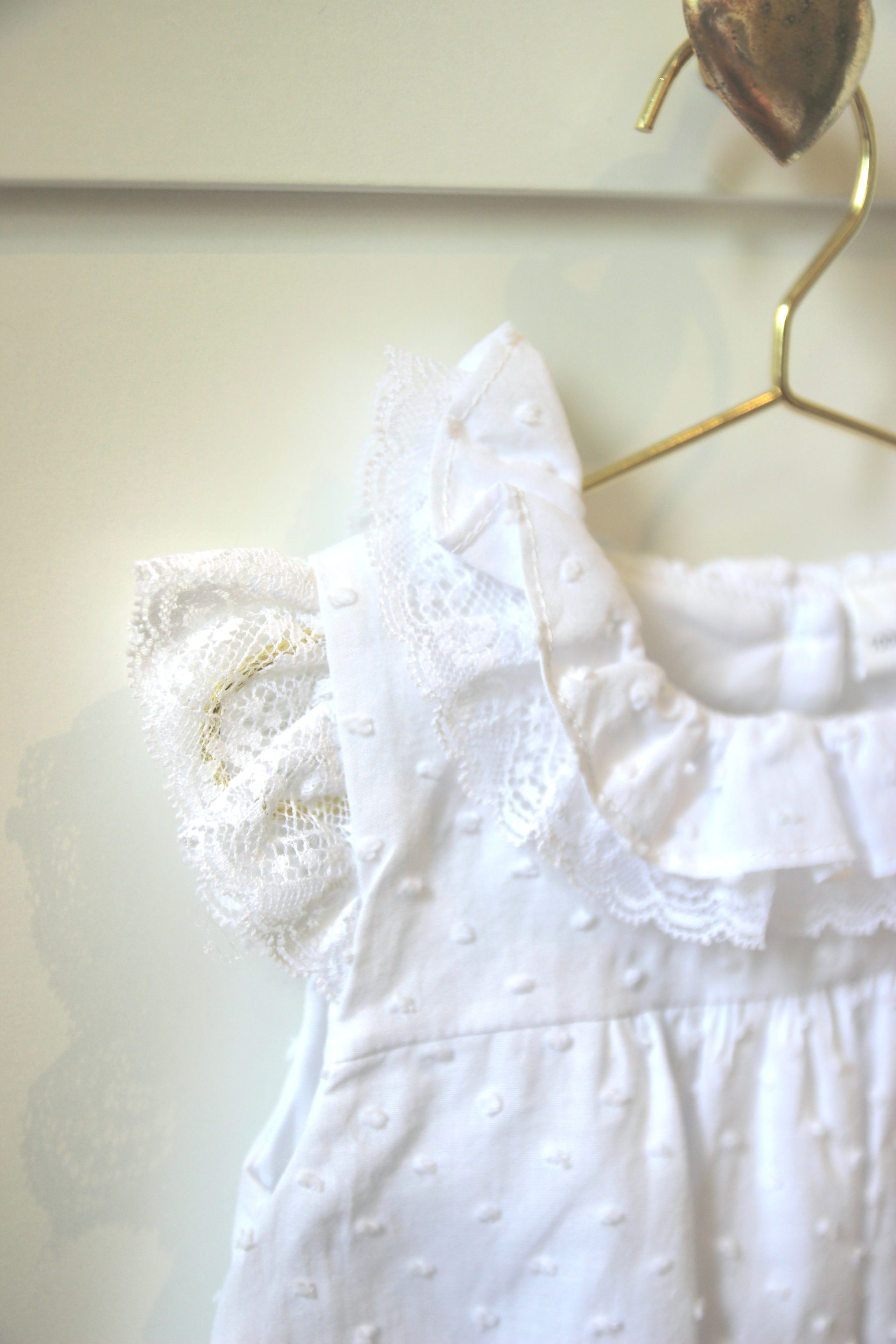 Luxe Witte Romper met Kant