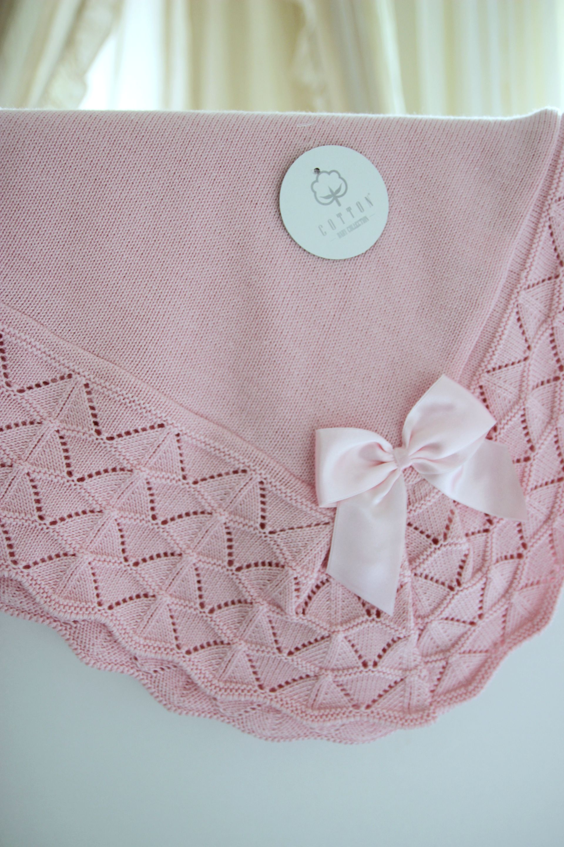 Luxe Roze Babydeken met Strik