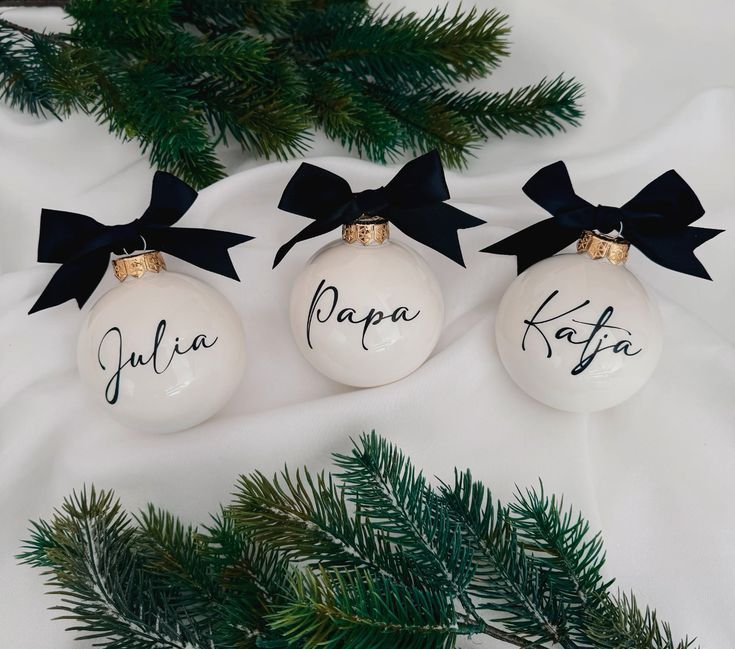 Kerstbal Met Naam Zwart