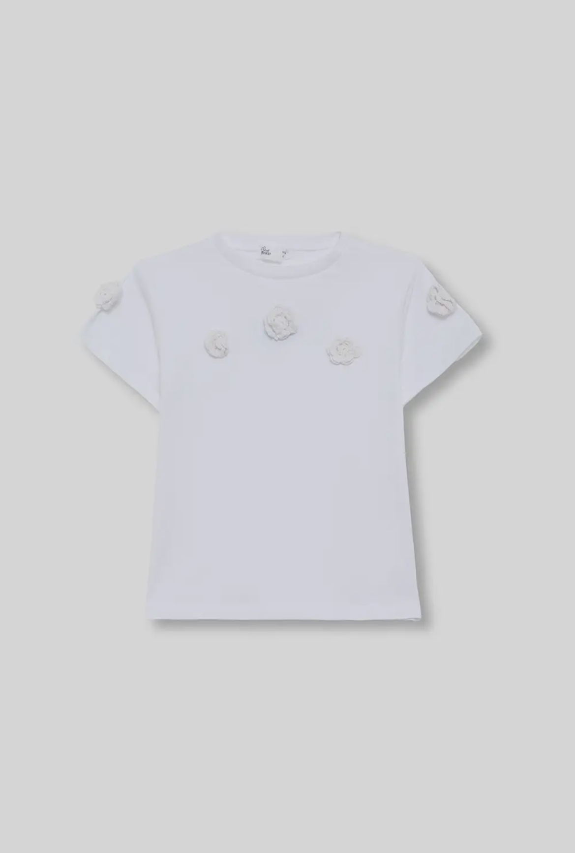 T-shirt Bloemetjes Wit