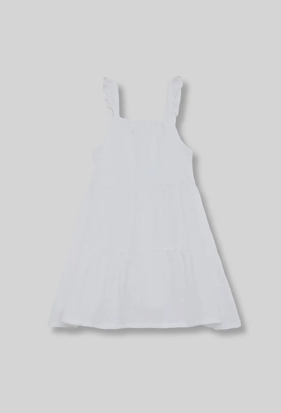 Witte Zomerjurk met Ruches