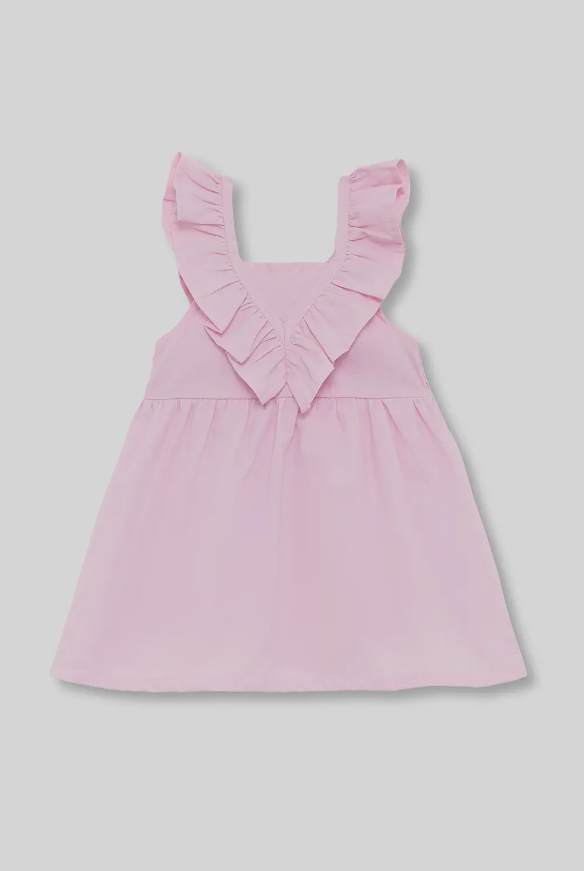 Roze Ruffle Jurkje