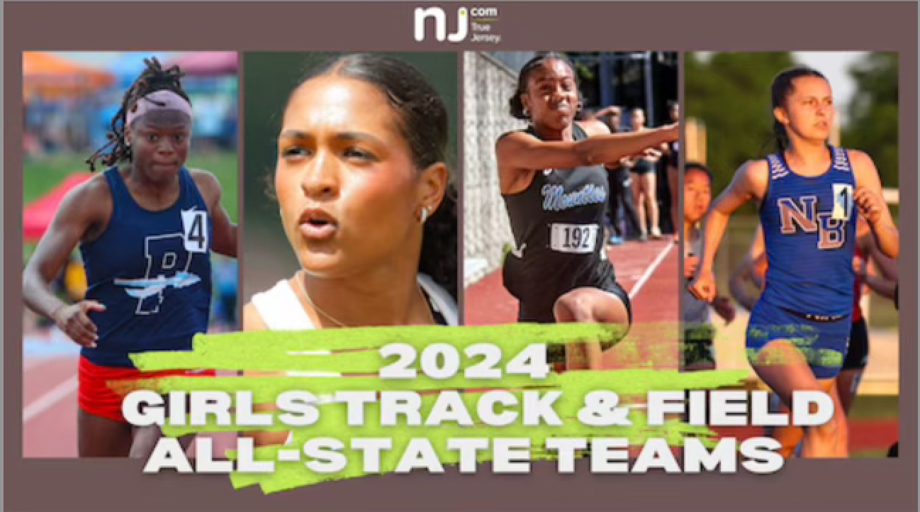 A poster for the 2024 girls track and field all state teams