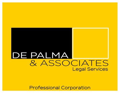 The logo for de palma & associates legal services professional corporation