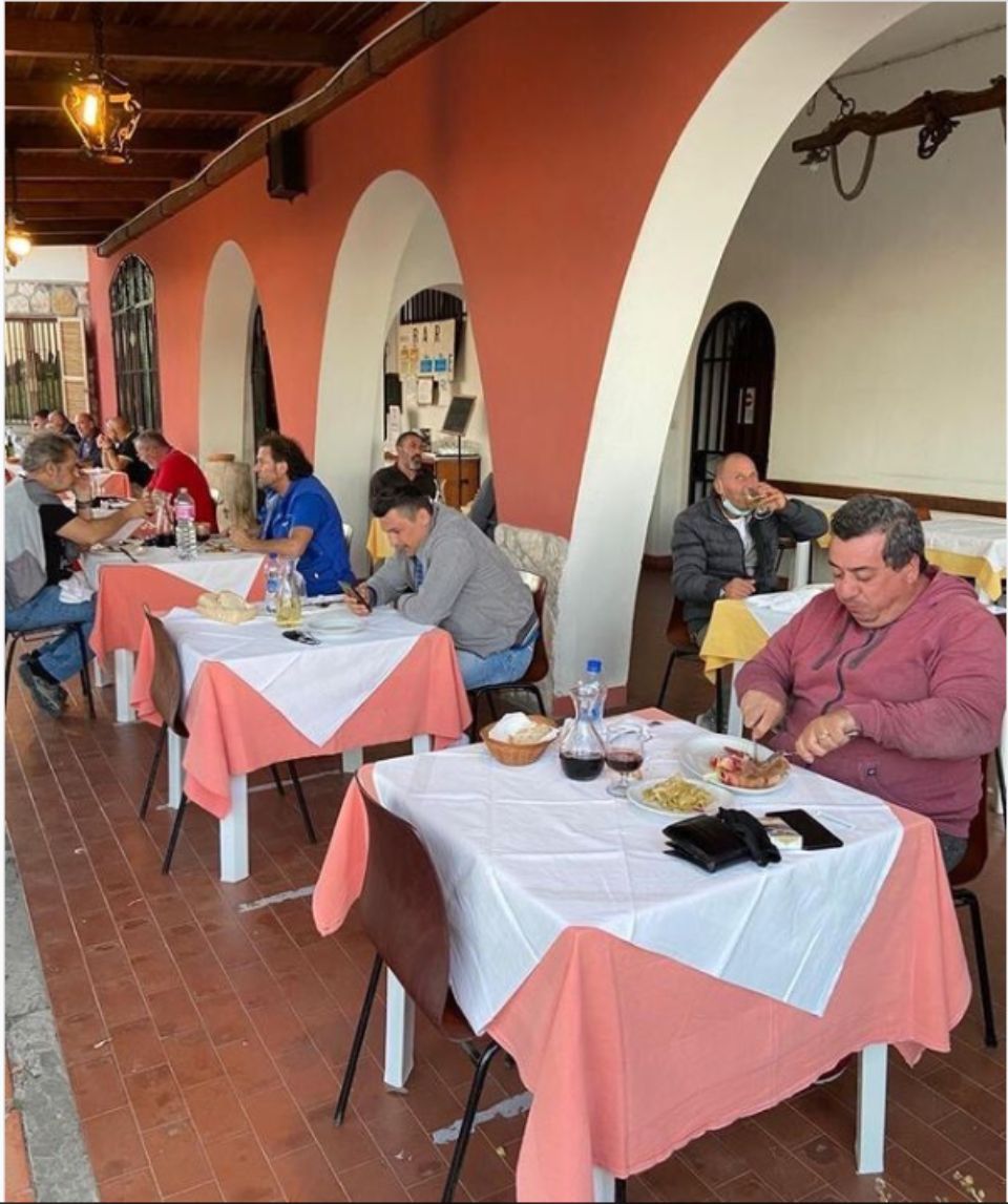 veranda esterna del ristorante