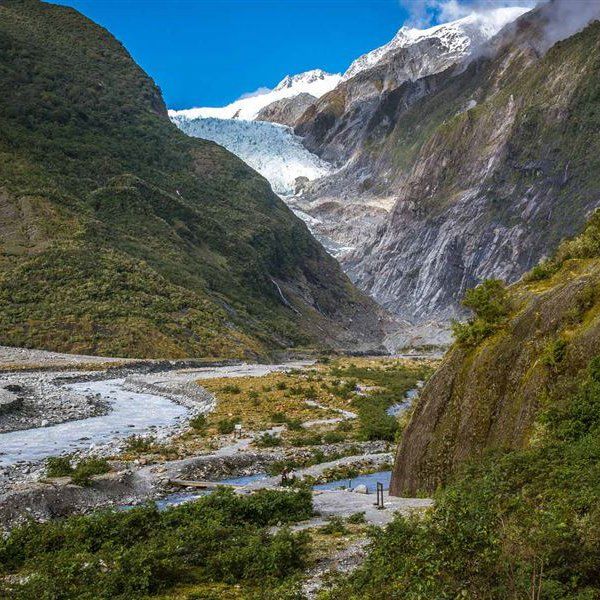 Scenic views from the Sir Edmund Hillary Explorer train and coach tours