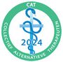 Logo CAT. Beroepsvereniging Collectief Alternatief Therapeuten. Therapie met paarden