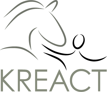 Logo KREACT. Kwaliteitskeurmerk paardencoaching.