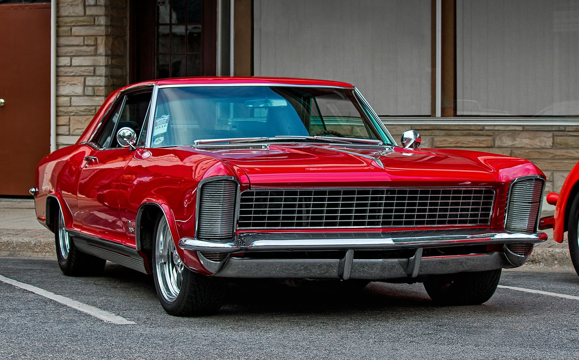 A classic car that was recently waxed