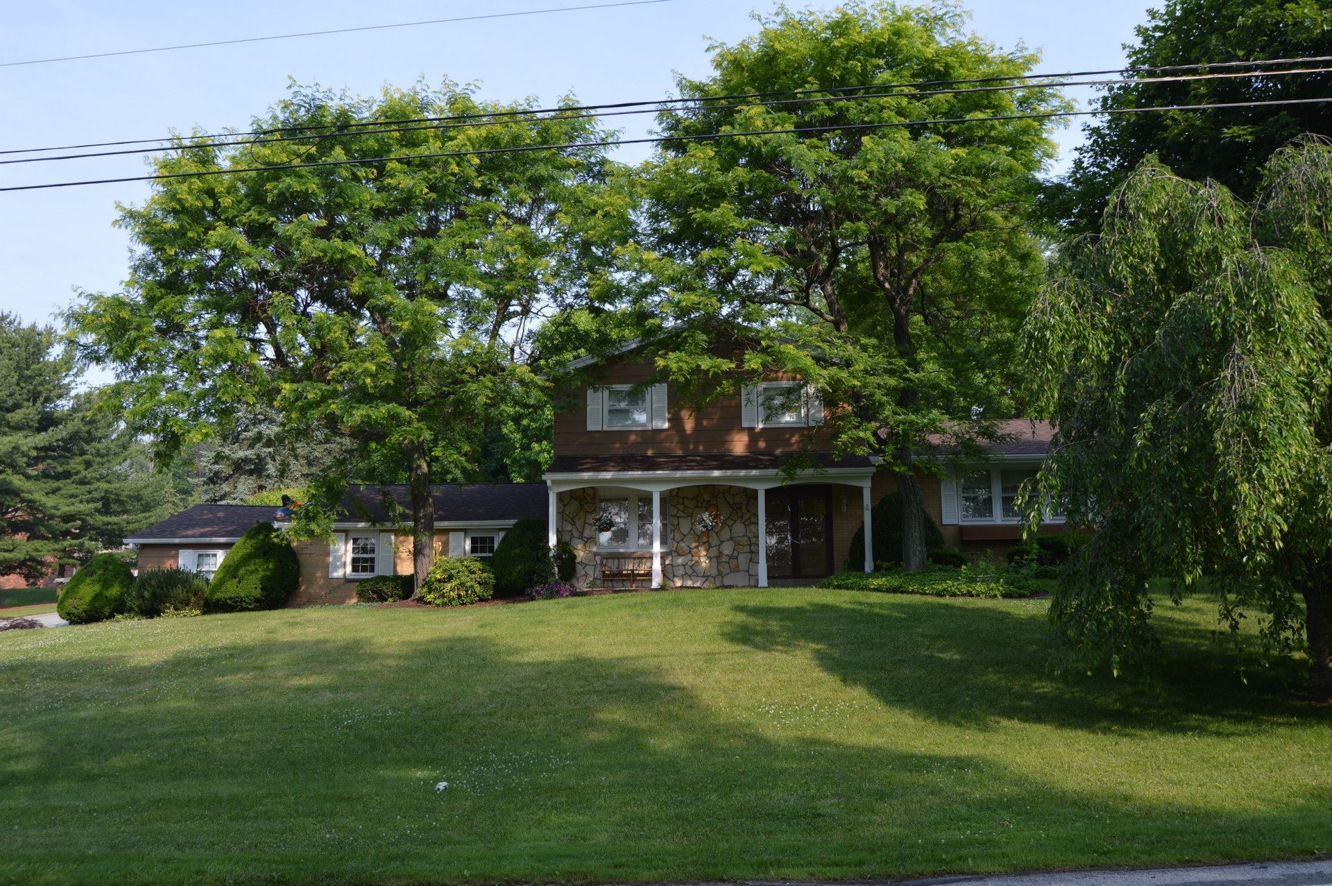 House with Gutter and Downspout — Trafford, PA — Apex Roofing