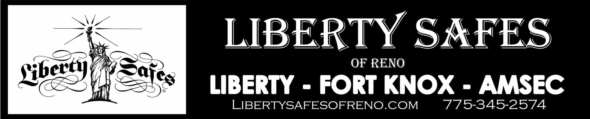 liberty safes of reno front  sign
