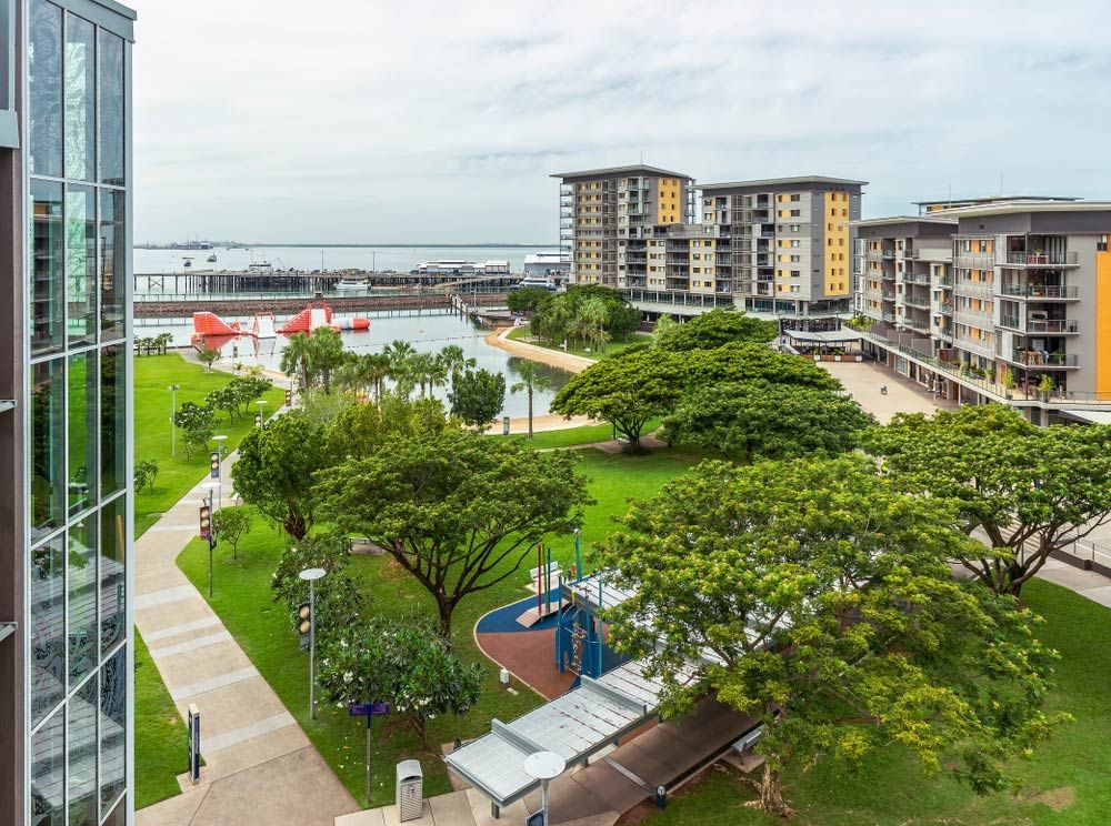 An Aerial View Of A City With Lots Of Trees And Buildings — COOLIT NT In Darwin, NT