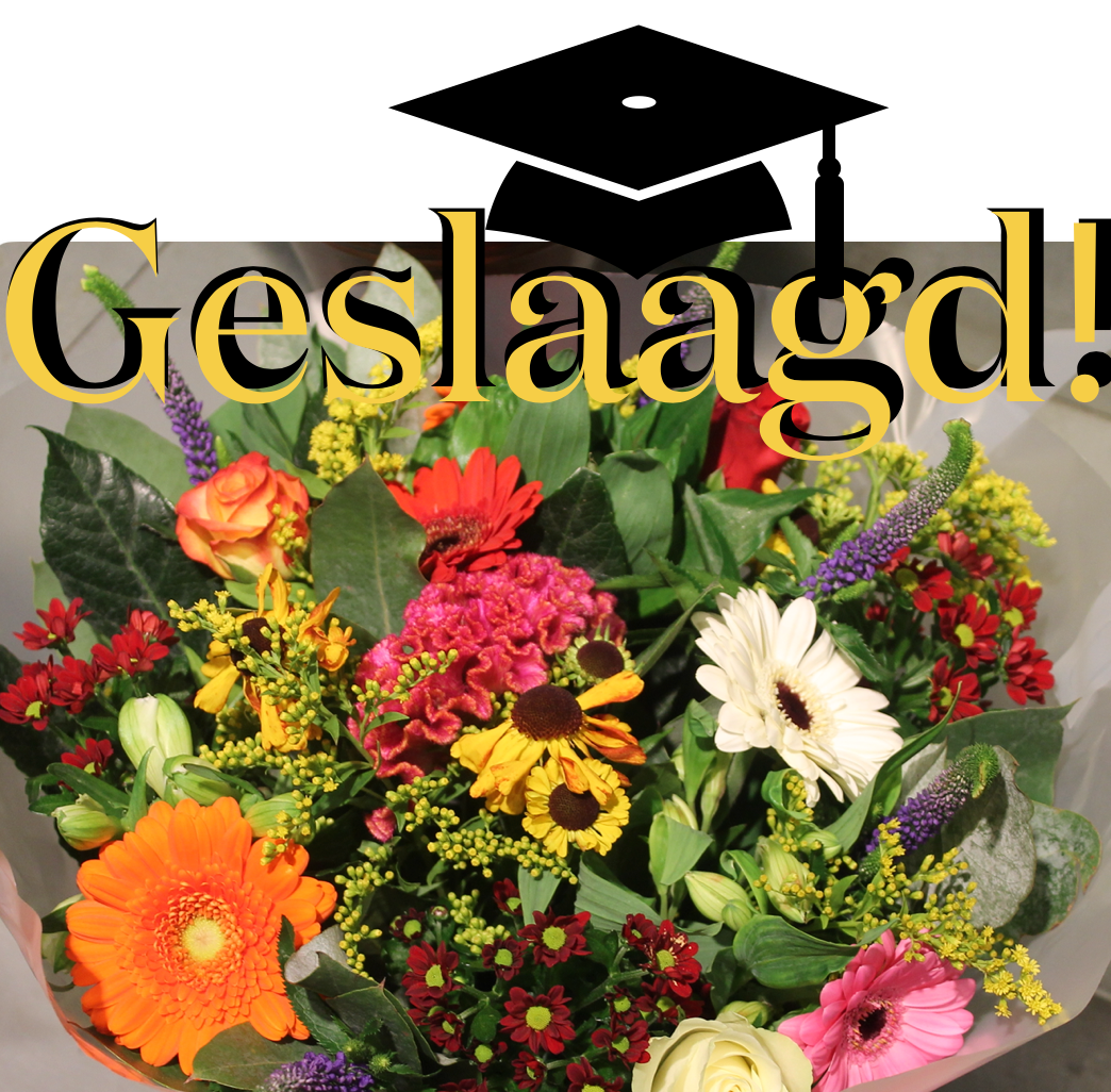 Bloemen voor de geslaagden bij Althaea bloemen
