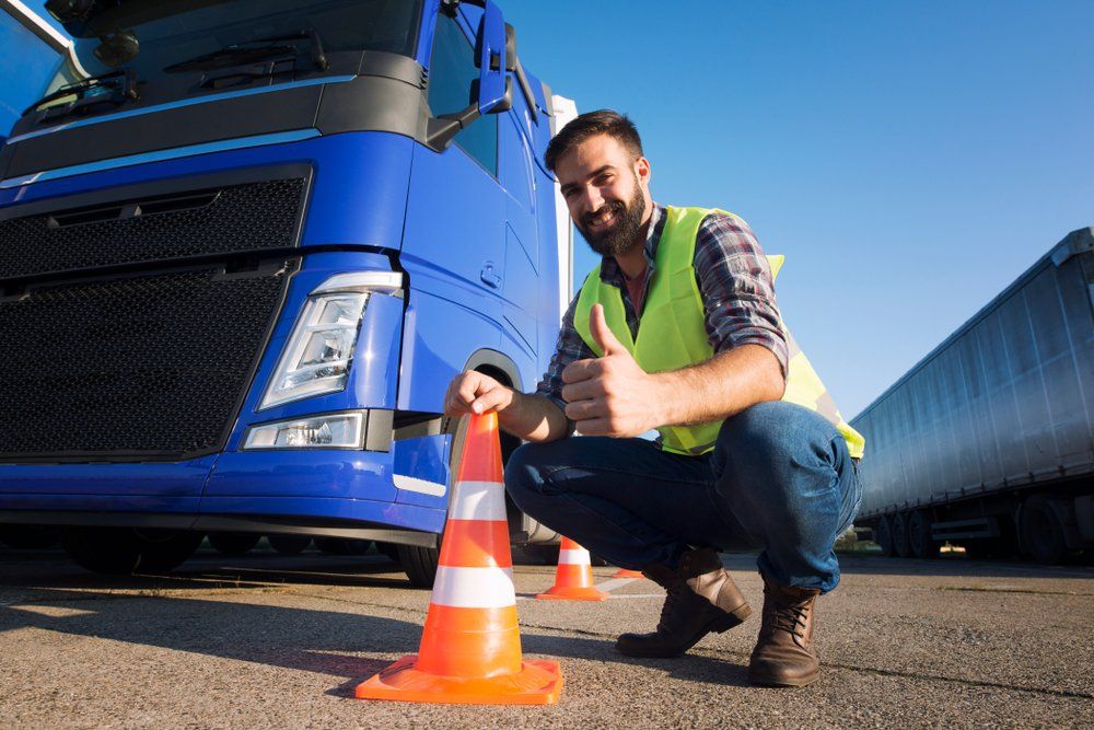 Truck Driver Moving Cones — Reliable Driver Training in Darwin, NT
