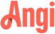 Angi logo in coral-red font.