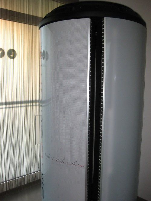 Doccia solare presso un centro estetico