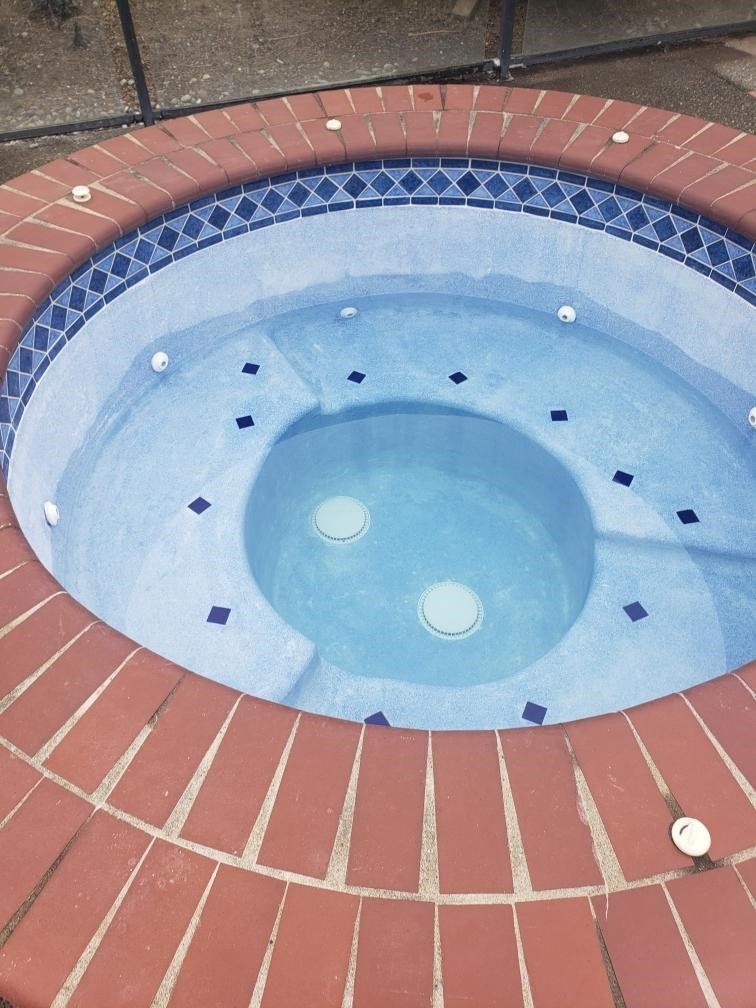 spa plastered and restored