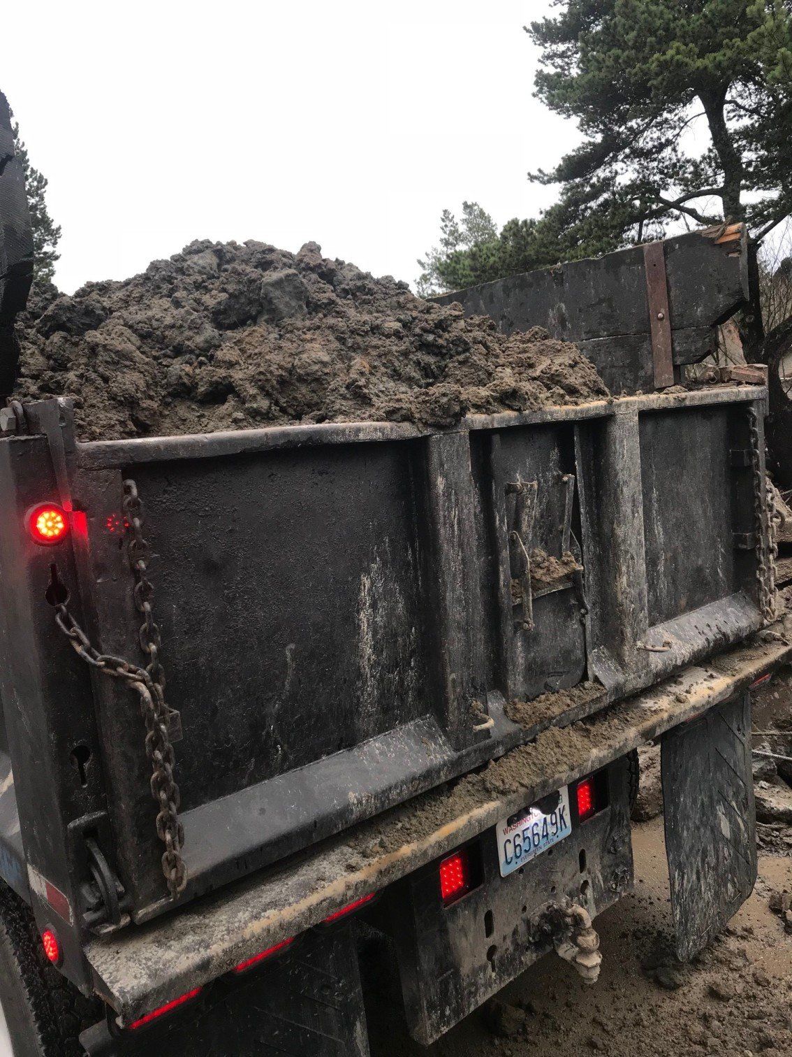Dirt Removal — Dirt Removal With Dumptruck In Everett, WA