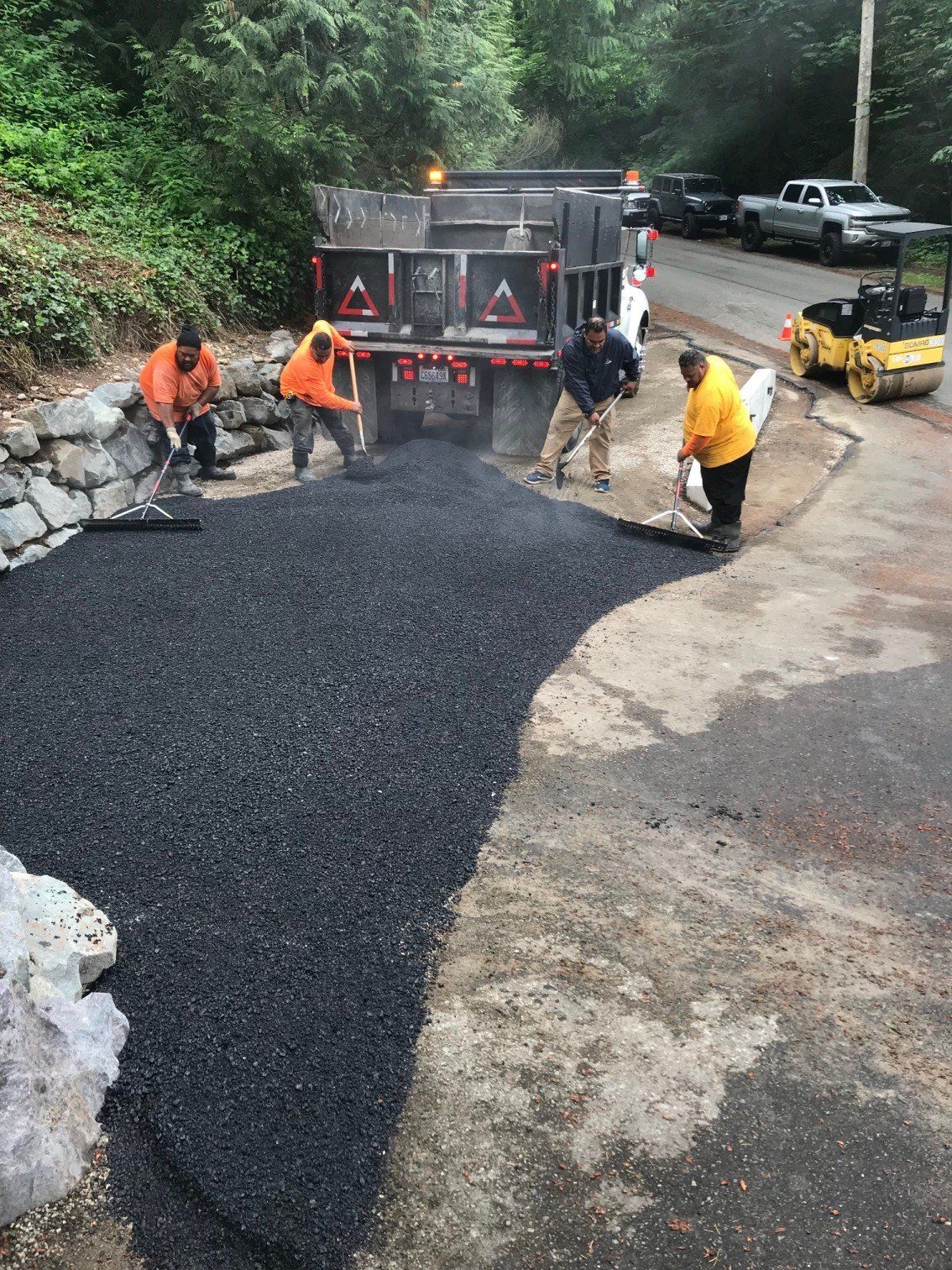 Driveway Repair — Driveway Being Layed Out In Everett, WA