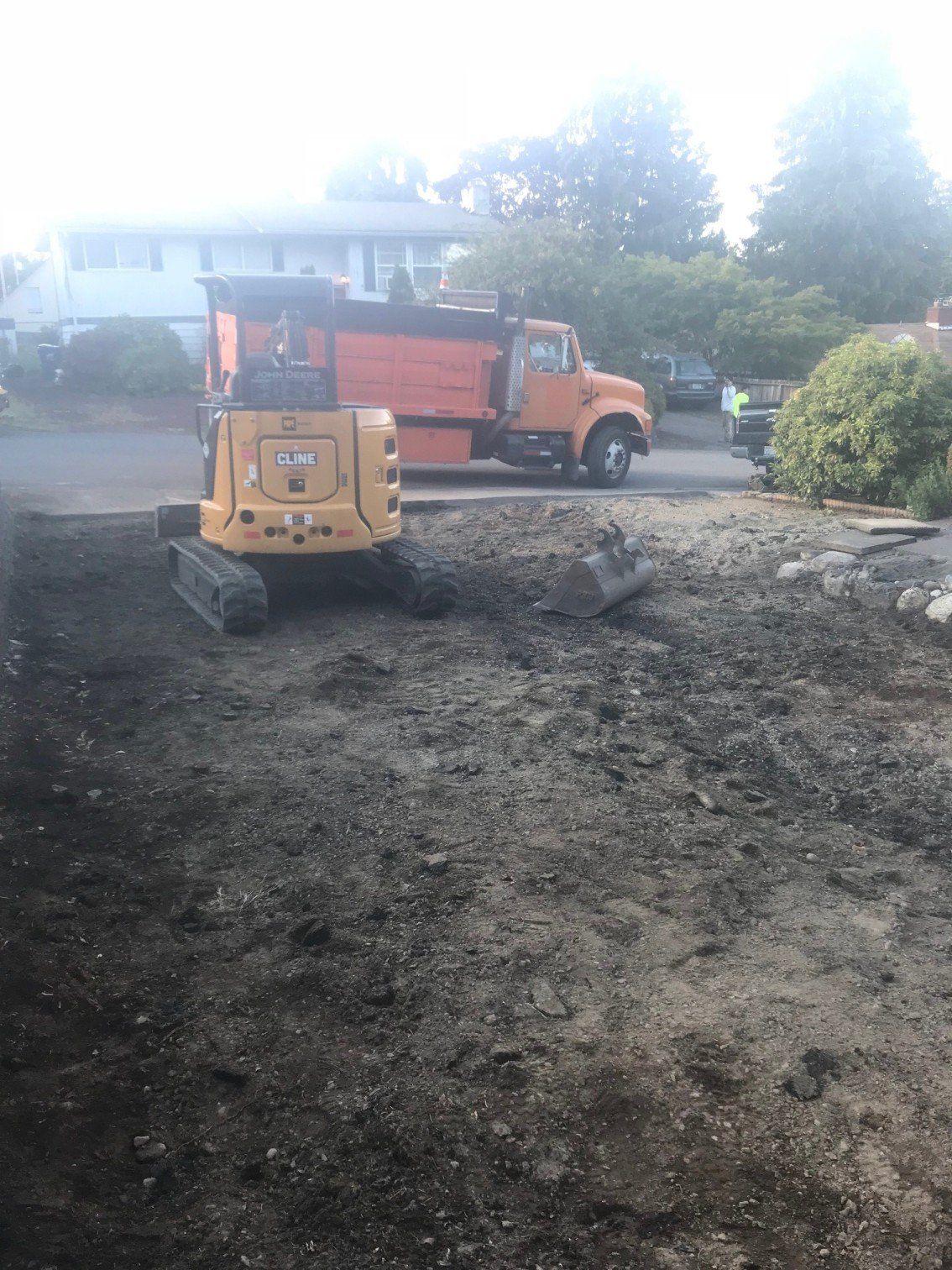 Reconstruction — Driveway Leveling Before Reconstruction In Everett, WA