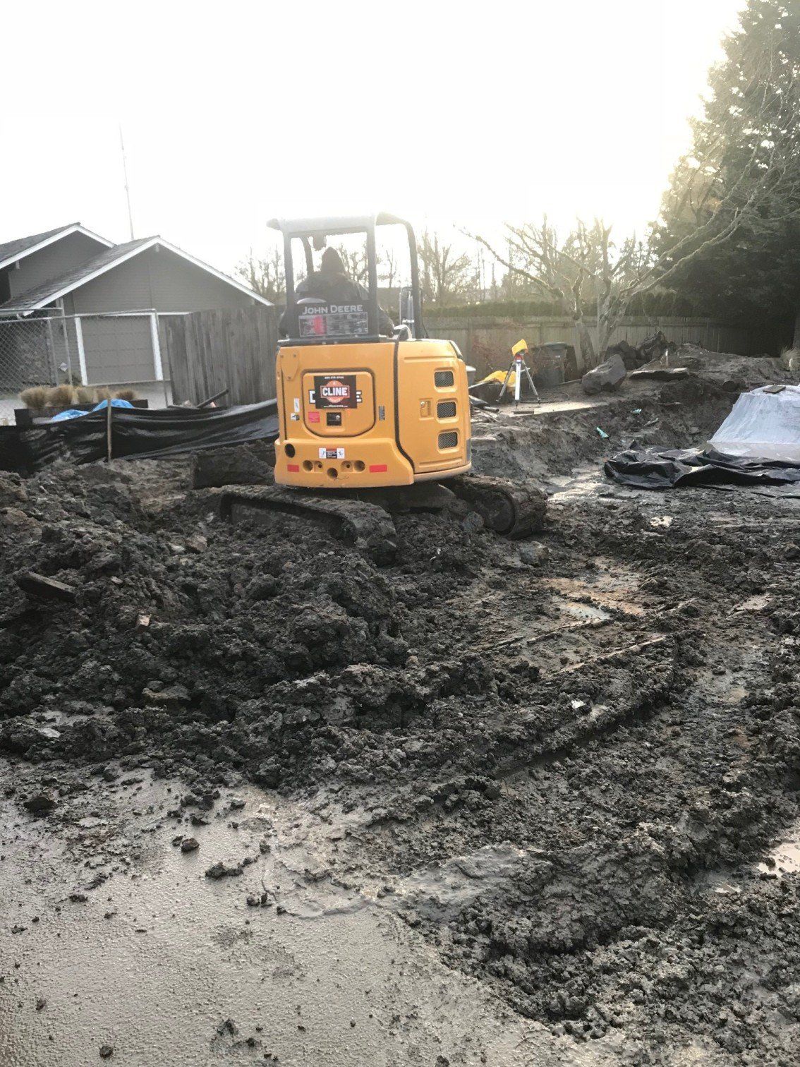 Excavator — Excavator Leveling And Removing Debris In Everett, WA