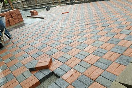 Brick — Brick Backyard Laying Down Flooring Pieces In Everett, WA