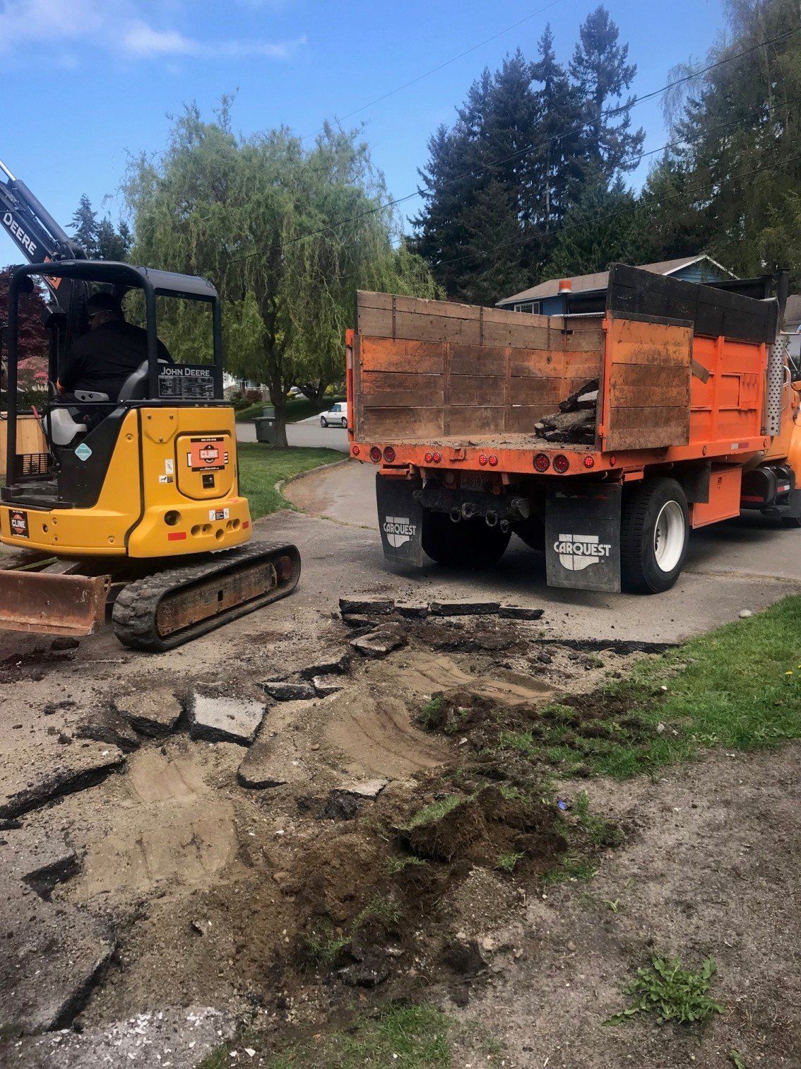 Pavement — Pavement Demolition In Progress In Everett, WA
