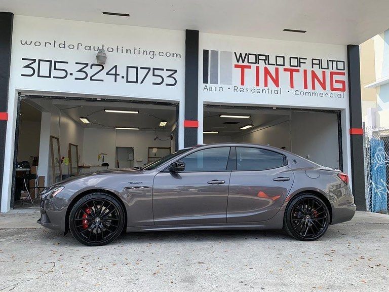 Ceramic Window Tinting on car