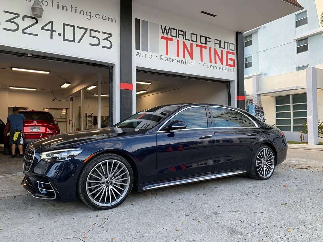 Ceramic Window Tinting on car